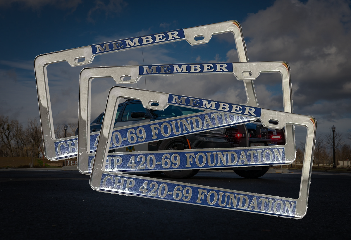 CHP 420-69 License Plate Frame | Funny Car Frame – Bad Taste Worldwide