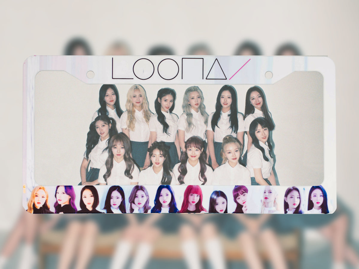 Loona Kpop License Plate Frame | Car Frame – Bad Taste Worldwide