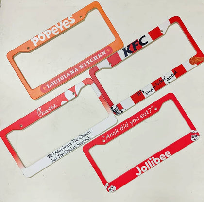 Fast Food Themed License Plate Frames