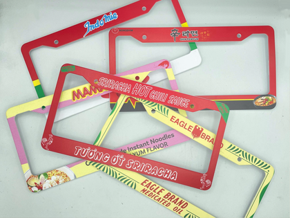 Asian themed plate frames