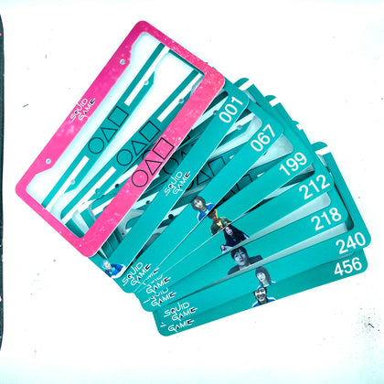 "Squid Game" License Plate Frames