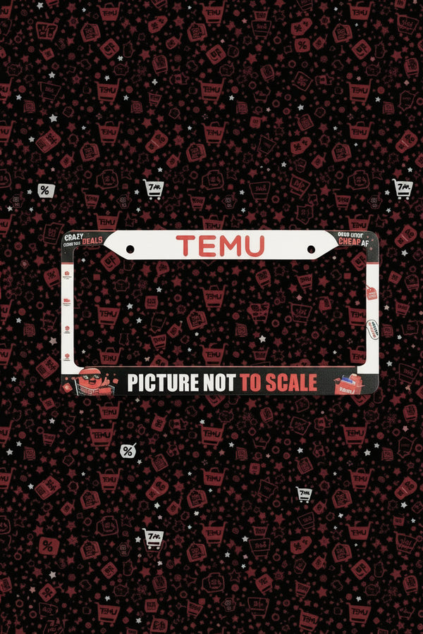 TEMU License Plate Frame