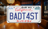 Asahi License Plate Frame