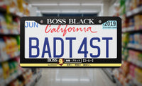 Black Boss License Plate Frame