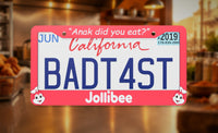 Jollibee License Plate Frame