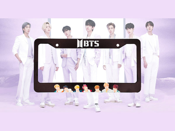 BTS フレーム FRAME BTS Kpop License Plate Frame | Car Frame – Bad Taste Worldwide