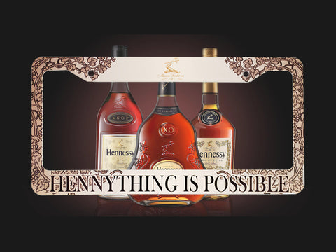 Hennything is Possible License Plate Frame
