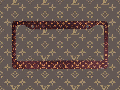 Louis Vuitton License Plate Frame