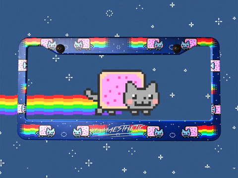Nyan Cat License Plate Frame