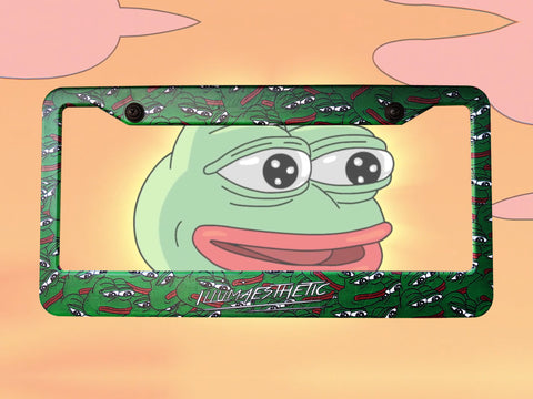 Pepe the Frog License Plate Frame