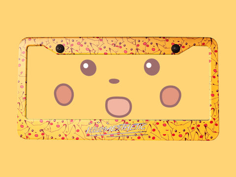 Surprised Pikachu License Plate Frame